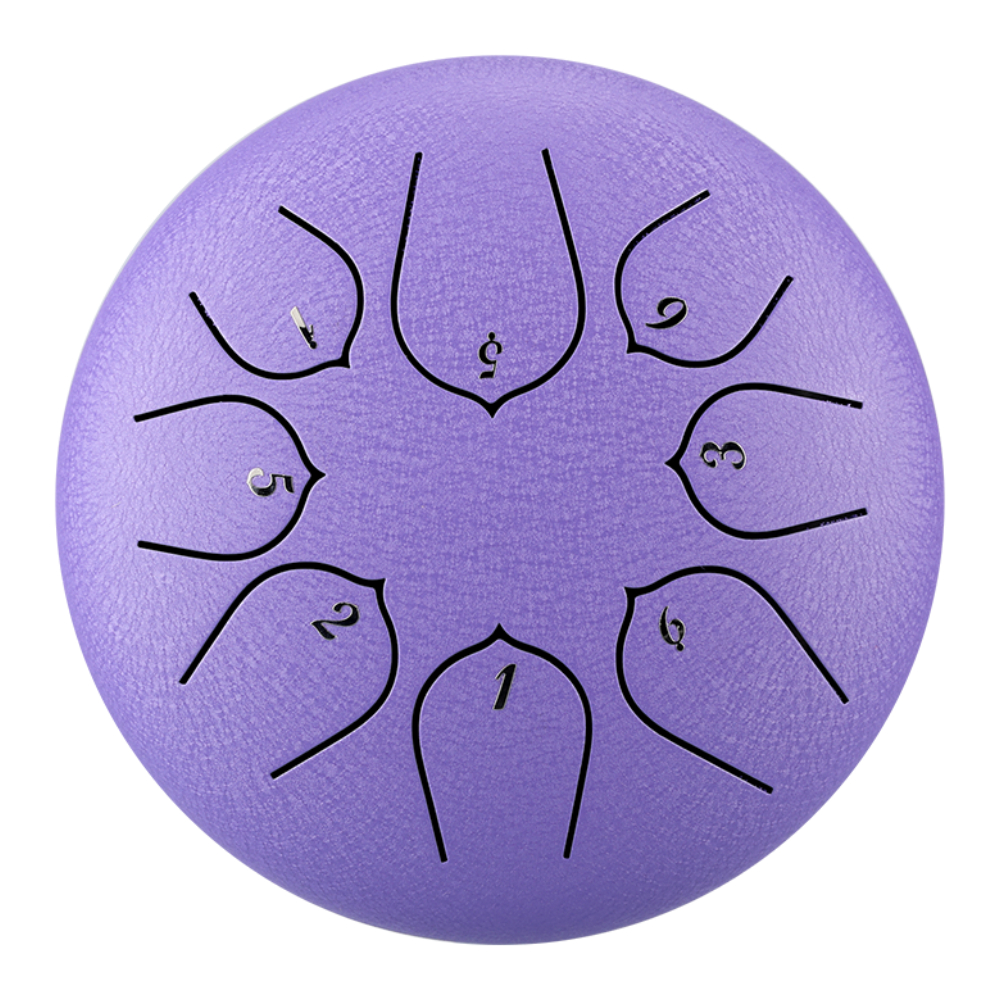 HLURU THD8-6 GALAXY PURPLE - Upgrade Lotus Series 8 Notalı 6" C Majör Galaxy Purple Tongue Drum